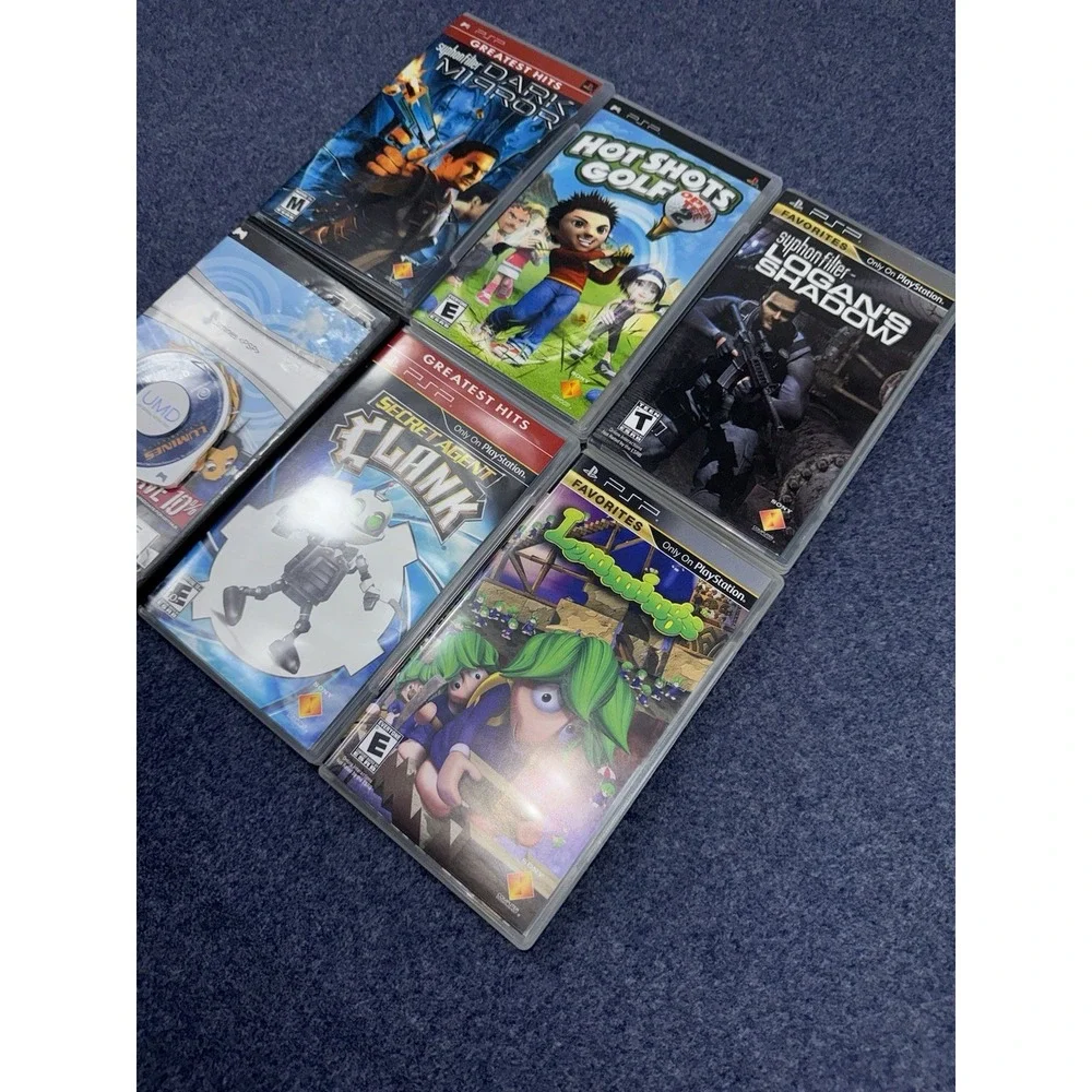 Lot Of 6 PSP Games Sony PlayStation Portable Variety Tested Clean!